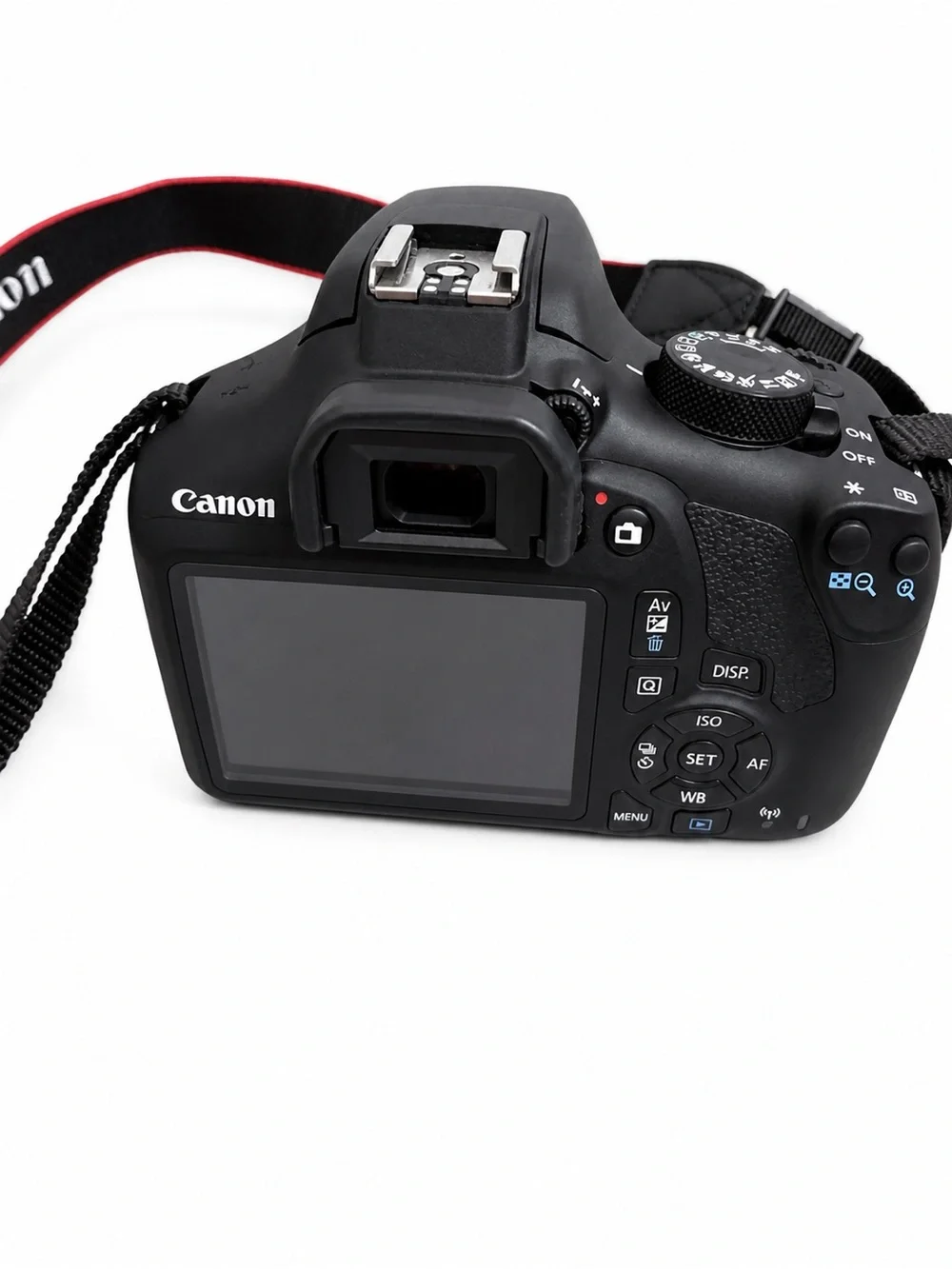 NWOT Canon DSLR Camera with Black Lens and Black Bag